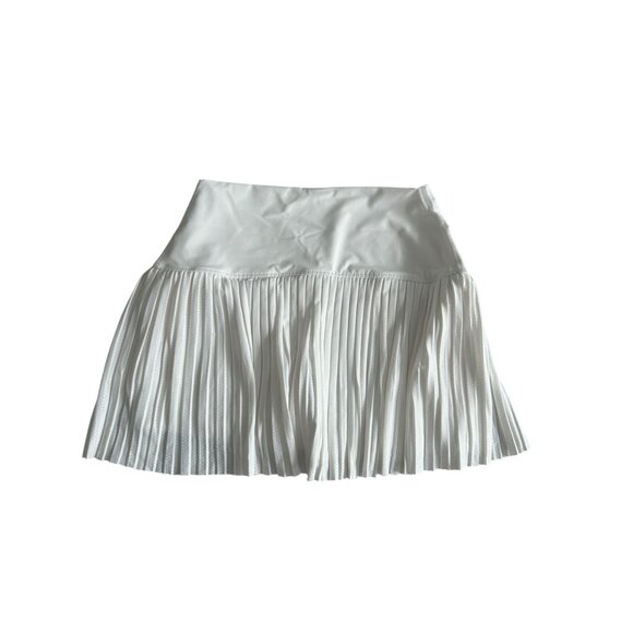 LUCKY IN LOVE X Bethanie Mattek Sands Court Worn White Ruffle Tennis Skort Sz M - Picture 4 of 8